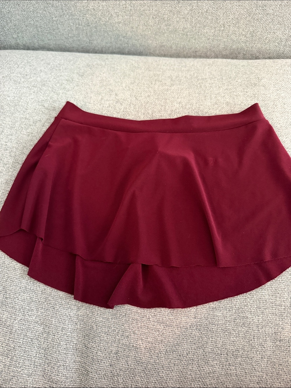 Kids large Burgundy dance skirt